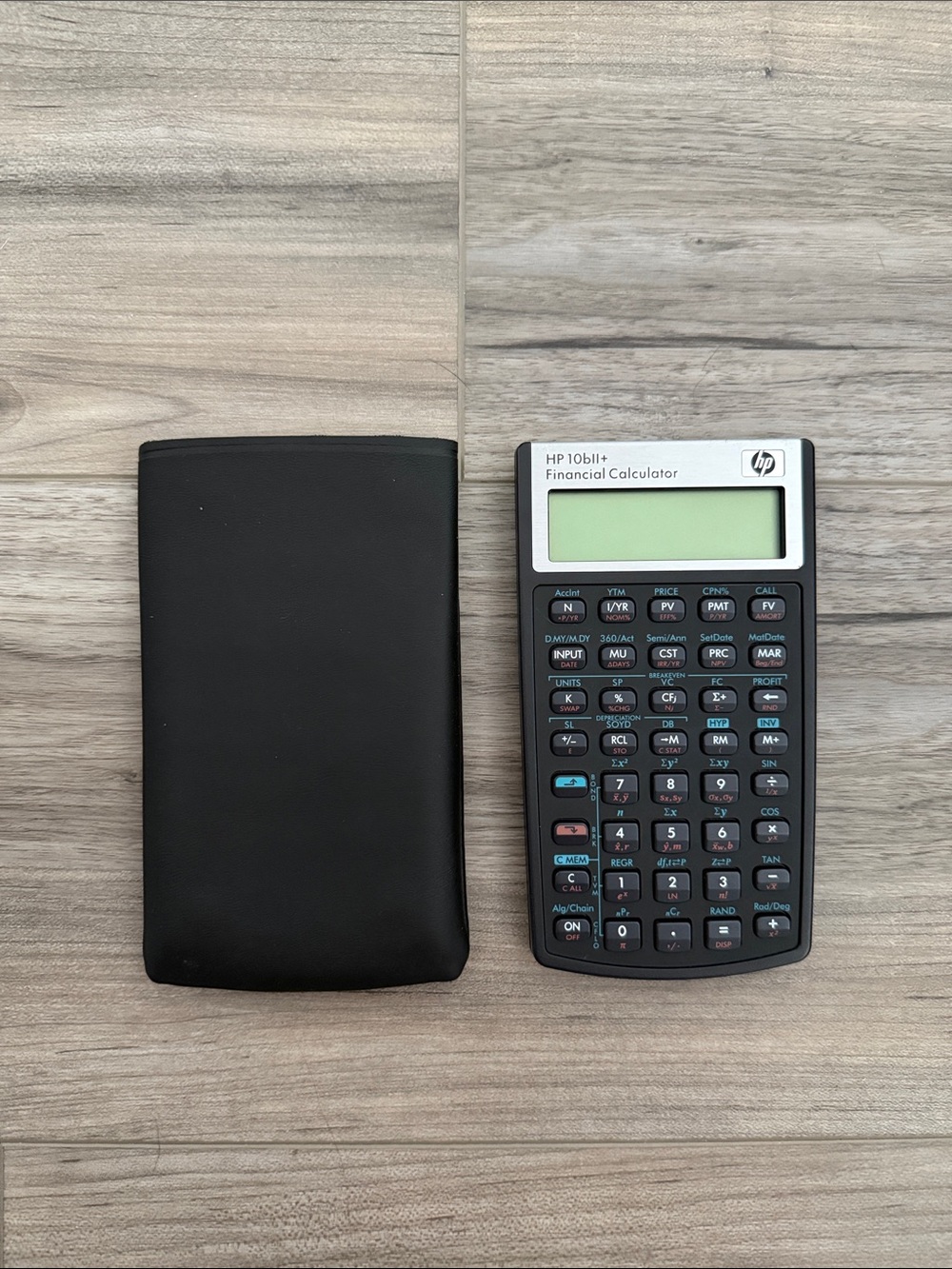HP Financial Calculator with Black Protective Sleeve